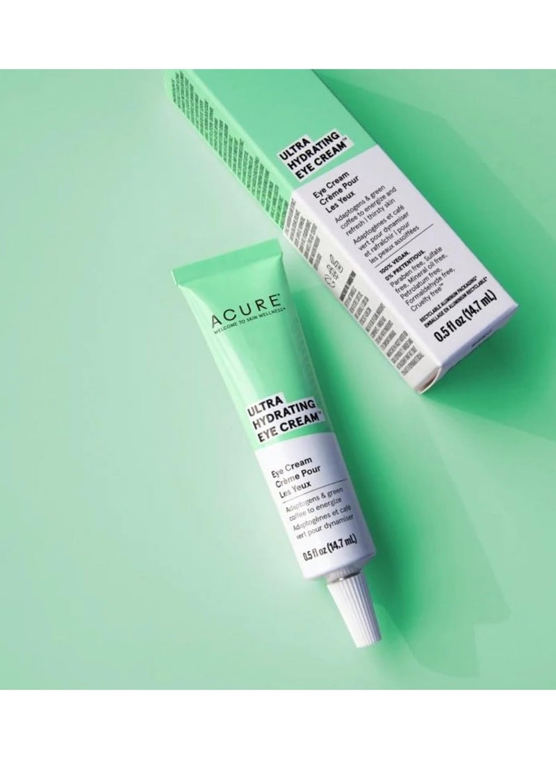 Acure Ultra-Moisturizing Rejuvenating Eye Cream, 100% vegan, deeply moisturizes the skin with conditioners and green coffee | 0.5 fluid ounce