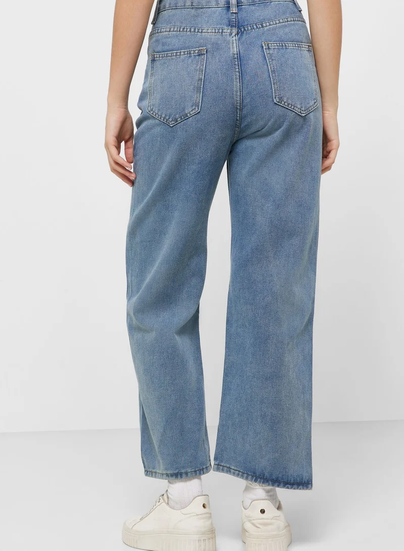 Ginger Strappy Detail Classic Jeans