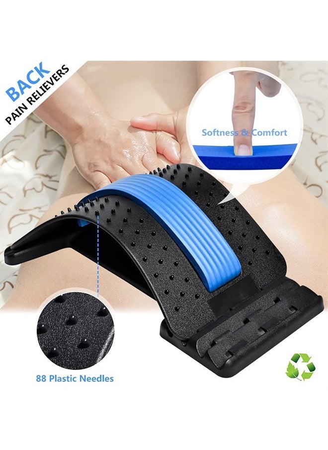 JUMPOW Back Stretcher, Lumbar Back Pain Relief Device(4 Level), Spine Borad Deck Multi-Level Back Cracker Lumbar, Pain Relief for Herniated Disc, Sciatica, Scoliosis, Lower and Upper Back Stretcher Support  - Image 3
