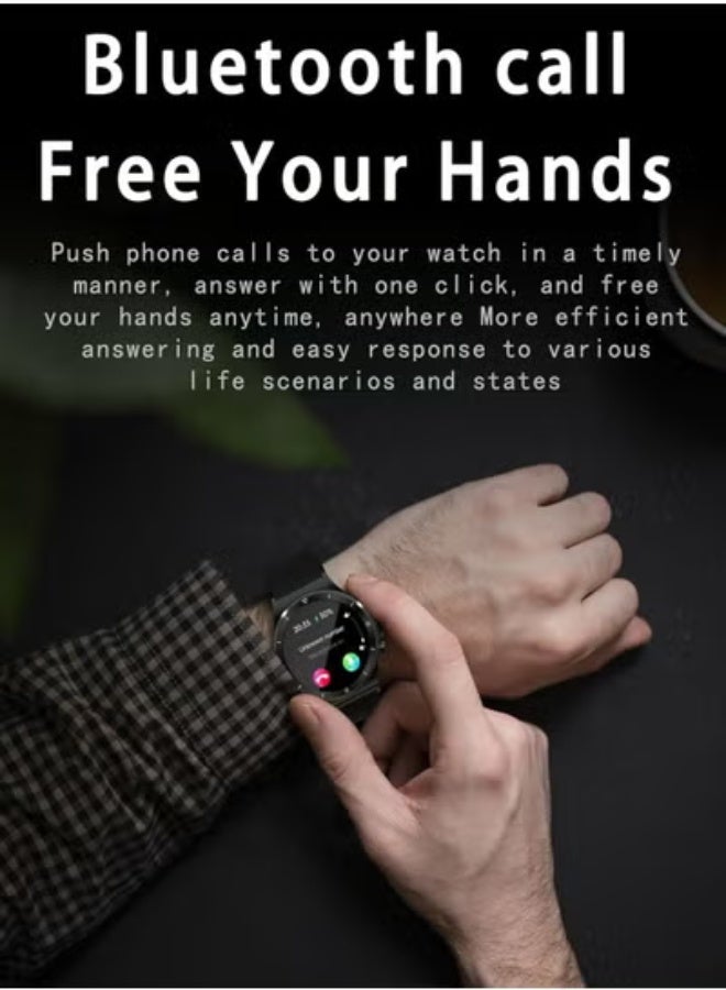 AROAQ Non-Invasive Glucose Monitoring Smart Watch with ECG & Bluetooth Calling – IP68 Waterproof, 24/7 Health Tracking, 24 Sports Modes - Image 4