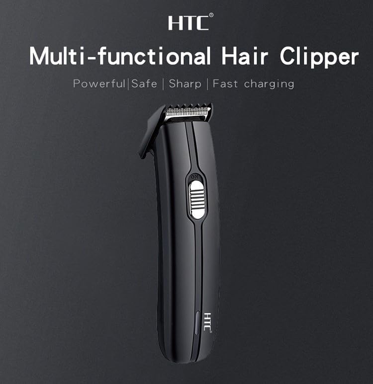 HTC AT-515 ماكينة حلاقة لاسلكية للشعر واللحية، باللون الأسود