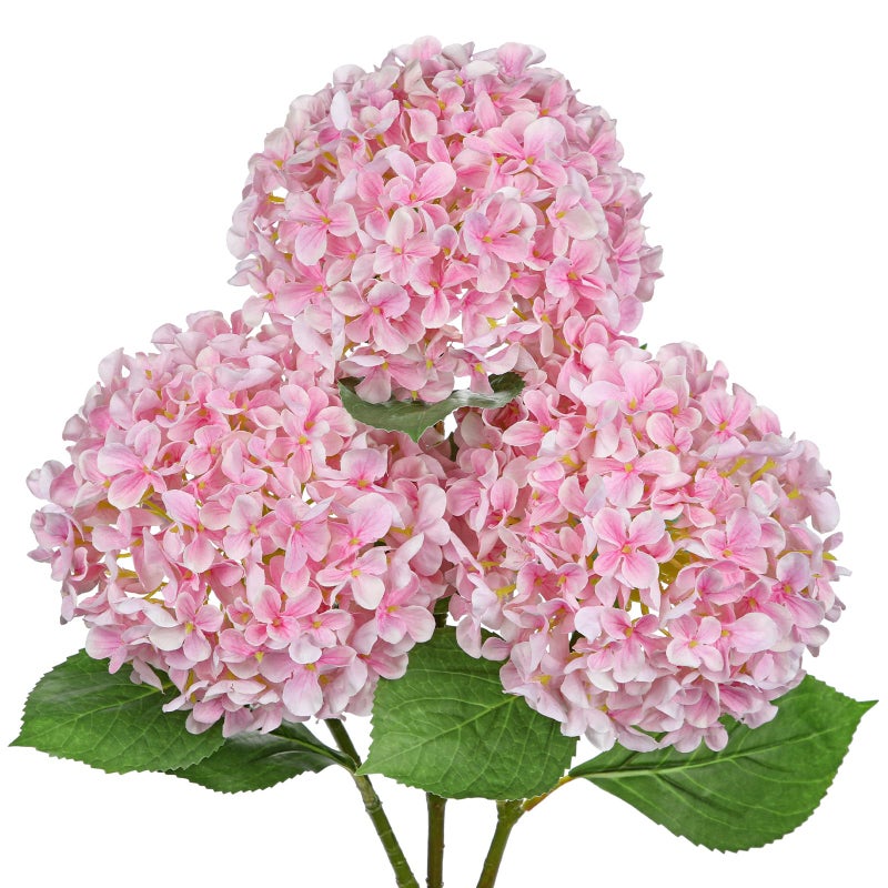 DILATATA 26 Artificial Hydrangea Flower with 66 Large Bloom Realistic Gradient Silk Flowers Faux Hydrangeas for Home Wedding Centerpiece Decor Big Petal Fake Floral Arrangement Indoor Outdoor Display - Image 2