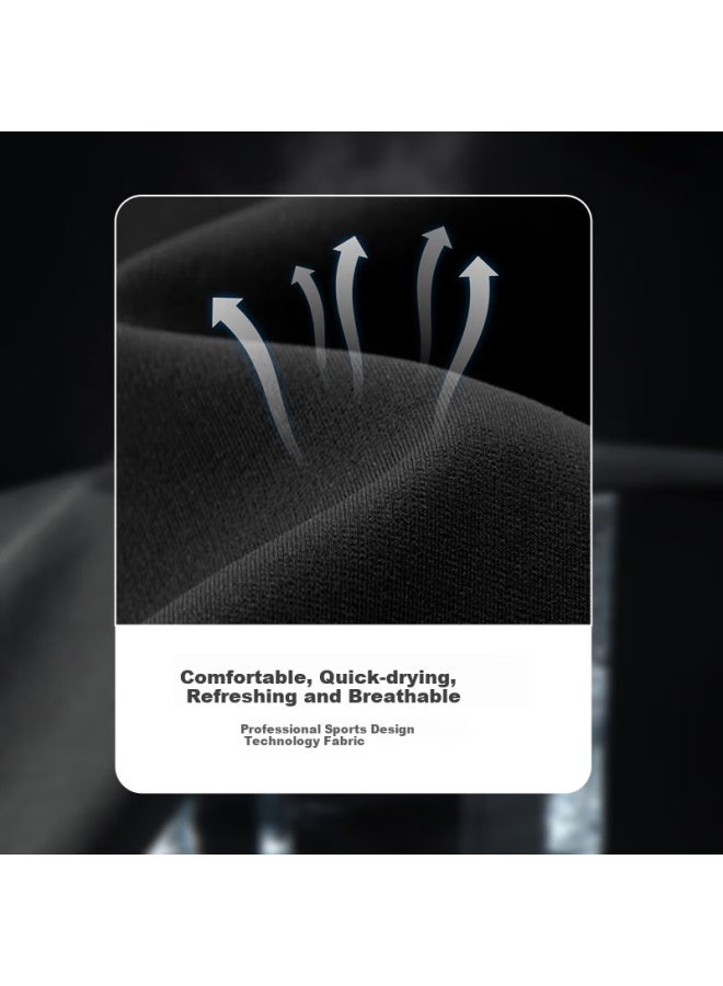 Fandimu Kids Sports Set Girls Compression Training Running Youth Soccer Jersey Base Layer Fitness Clothing Black 120 - Image 3