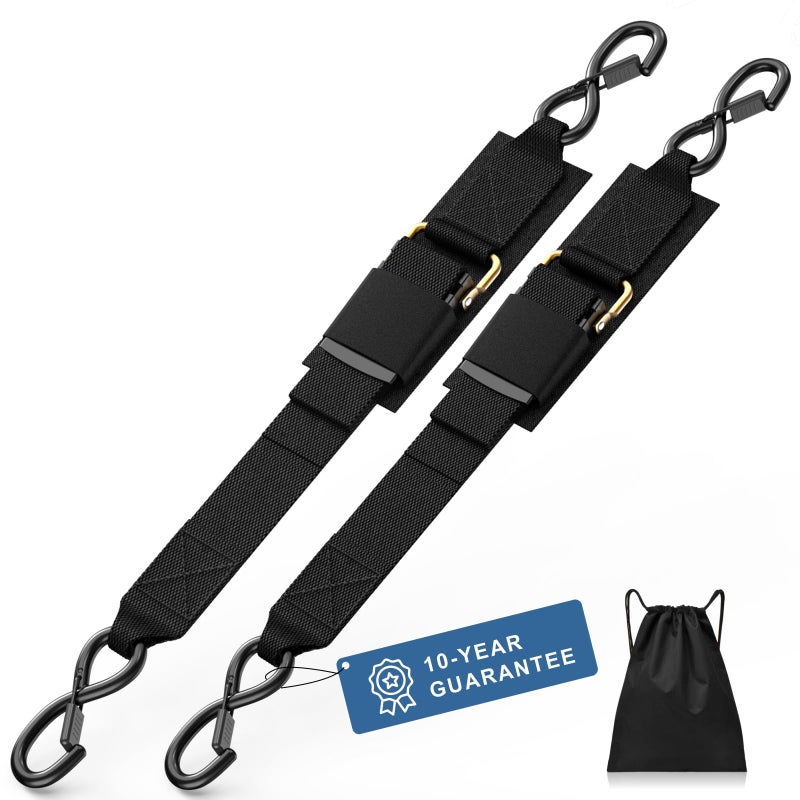 Oavostd 1208LB Heavy Duty Boat Tie Down Straps to Trailer, Anti-Corrosion 2" x 48" Adjustable Boat Trailer Straps for Trailering Safety with Jet Ski, Boat, Kayak, Pontoon, etc. - Image 1