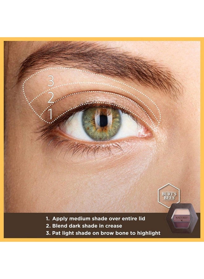 بيرتس بيز مجموعة ظلال العيون ثلاثية الألوان من Burt's Bees، مصنوعة من مكونات طبيعية 100%، لون الخزامى الريفي - 0.12 أونصة - Image 5