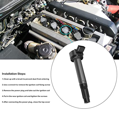 LCWRGS ملف إشعال LCWRGS لسيارات L5 2.5 2005 2006 2007 2008 2009 2010 2011 2012 فولكس فاجن VW جيتا رابيت بيتل باسات جولف تيغوان GTI إيوس CC مجموعة ملفات 5 تحل محل UF575 - Image 5