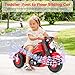 OLAKIDS Ride on Push Car FoottoFloor Sliding Car for Toddlers Kids Motorcycle with Bubble Maker Music 3 Wheels Ride on Toys Gift for Boys Girls Aged 35 Years Red - Image 4