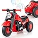 OLAKIDS Ride on Push Car FoottoFloor Sliding Car for Toddlers Kids Motorcycle with Bubble Maker Music 3 Wheels Ride on Toys Gift for Boys Girls Aged 35 Years Red - Image 2