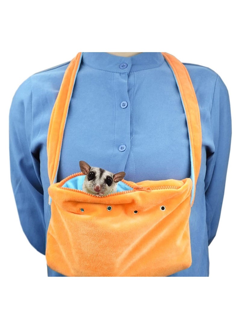 عام حقيبة سفر صغيرة للحيوانات الأليفة، حقيبة كتف لحمل الحيوانات الصغيرة مثل الهامستر والخلد وغيرها من الحيوانات الأليفة الصغيرة. - Image 1