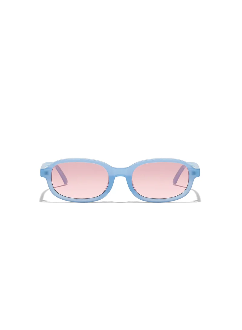 Blackout Ruby,Women Sunglasses, Rectangle Sunglasses, UV Protection: UV400 (Blue,Red)