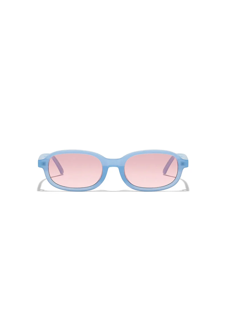 Blackout Ruby,Women Sunglasses, Rectangle Sunglasses, UV Protection: UV400 (Blue,Red)