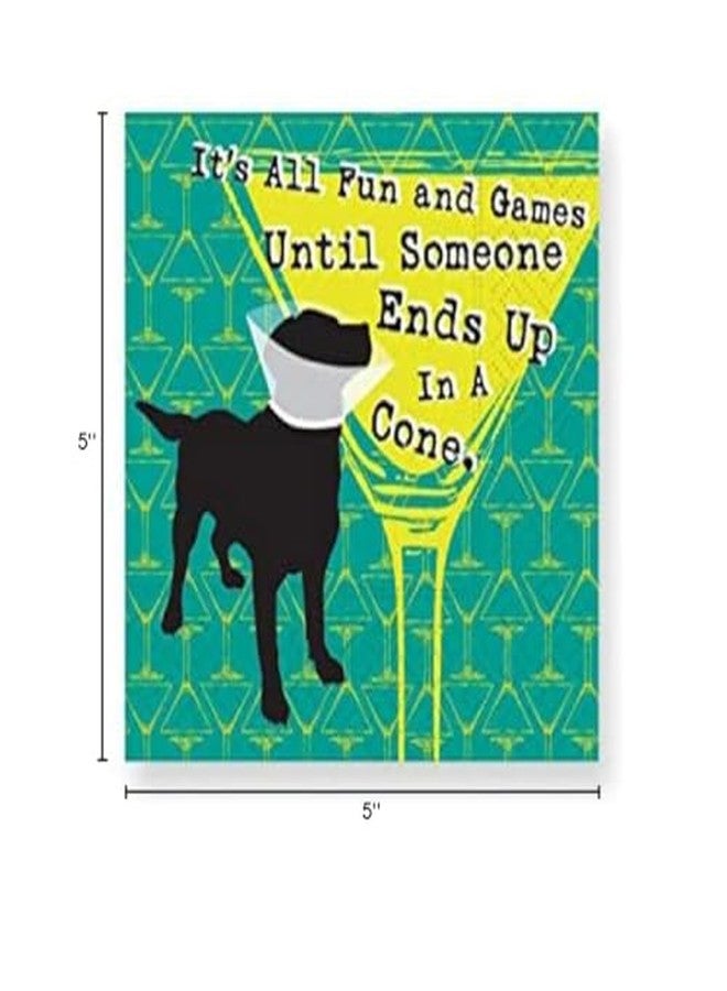 Design Design All Fun & Games Cocktail Napkins, Multicolor - Image 2