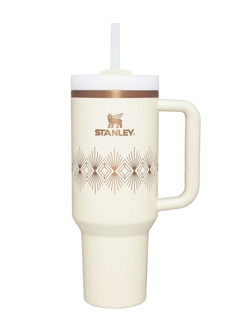 Stanley - Stanley Cup Quencher H2.0 Cream Gloss Deco made of stainless steel 40 oz - Image 1