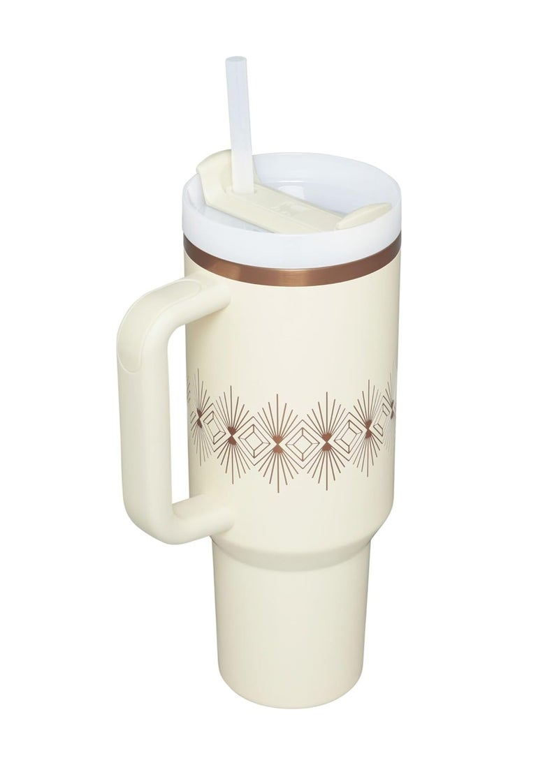 Stanley - Stanley Cup Quencher H2.0 Cream Gloss Deco made of stainless steel 40 oz - Image 1