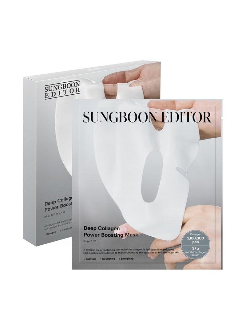 SUNGBOON EDITOR Tiktok Trend Items Wrinkle Free Boosting DUO: Deep Collagen Power Boosting Mask (4ea) & Deep Collagen Power Boosting Cream In Serum - Image 1