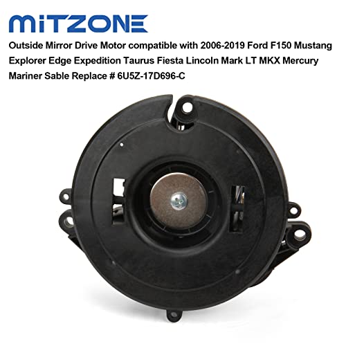 MITZONE محرك قيادة مرآة خارجية MITZONE 924-400 متوافق مع فورد f150 موستانج إكسبلورر إيدج إكسبيديشن توريز فييستا لينكولن مارك LT MKX ميركوري مارينر سابل استبدال # 6U5Z-17D696-C - Image 5