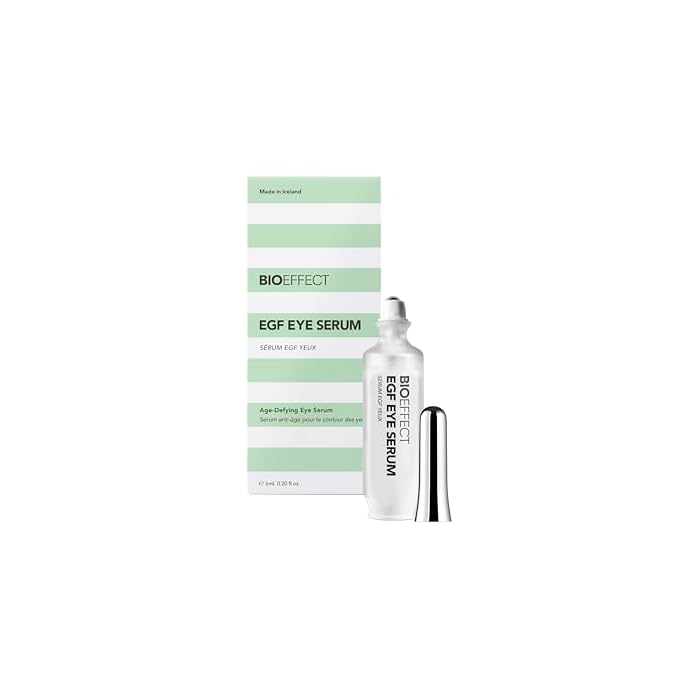 BIOEFFECT EGF Eye Serum with De-Puffer Rollerball | Age-Defying Under Eye Treatment with Epidermal Growth Factor for Fine Lines, Wrinkles, Puffiness & Sagging 6 mL / 0.20 oz
