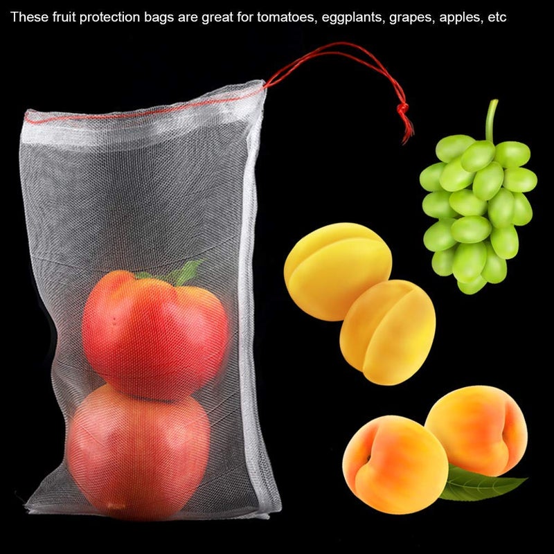 Daffodils Traders Reusable Produce Storage Bags for Transporting Fruits and Veggies Net Barrier Bag with Drawstring Reusable Nylon Mesh Garden Netting Protection Bag for PlantFruitFlower 120  - Image 3