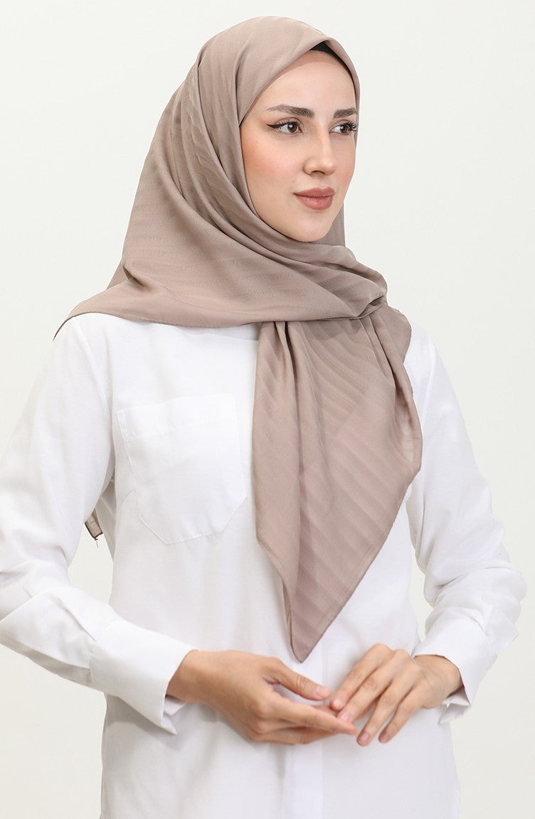 Sefa Merve Chiffon Scarf 2015-22 Dark Mink  - Image 2