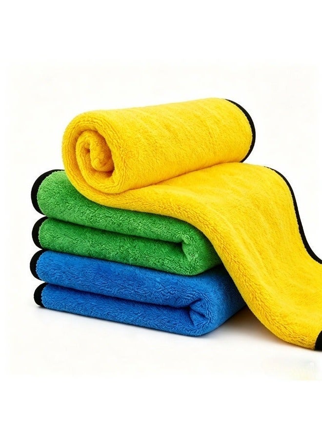 Growpal 3-Pack Thick Microfiber Car Towels – Highly Absorbent Car Cleaning Microfiber Towel, Scratch-Free Double-Sided Cloths Automotive,Microfiber Cleaning Cloth – Perfect Wash Towel Cleaning - Image 1