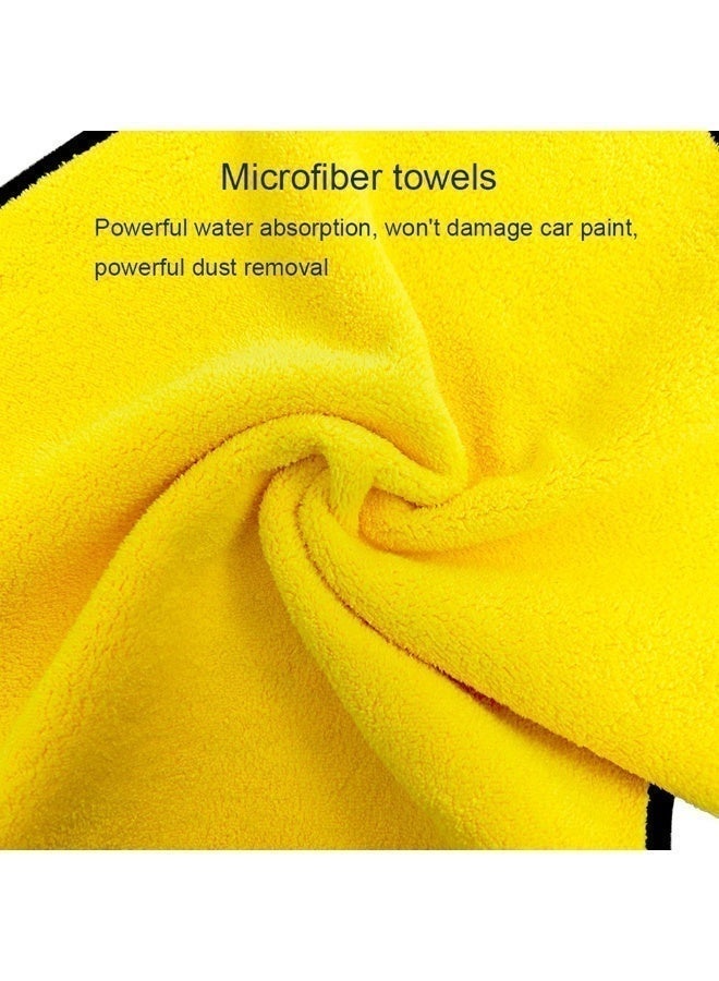 Growpal 3-Pack Thick Microfiber Car Towels – Highly Absorbent Car Cleaning Microfiber Towel, Scratch-Free Double-Sided Cloths Automotive,Microfiber Cleaning Cloth – Perfect Wash Towel Cleaning - Image 2