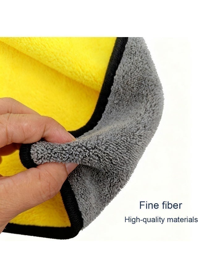 Growpal 3-Pack Thick Microfiber Car Towels – Highly Absorbent Car Cleaning Microfiber Towel, Scratch-Free Double-Sided Cloths Automotive,Microfiber Cleaning Cloth – Perfect Wash Towel Cleaning - Image 3