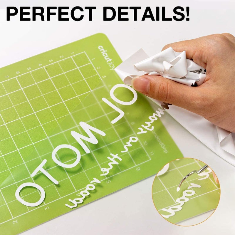 HTVRONT HTV Roll Heat Transfer Vinyl - 12" x 8ft White HTV Vinyl for Shirts, Iron on Vinyl for All Cutting Machine - Easy to Cut & Weed for Heat Transfer Design (White) - Image 4