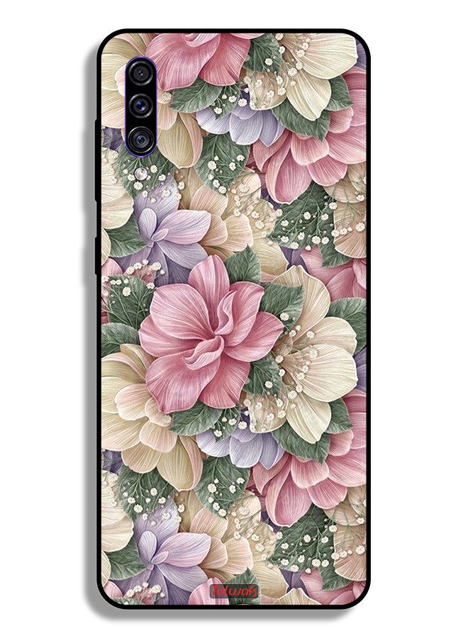 Tolwak Samsung Galaxy A50s Protective Case Cover Hd Floral - Image 1