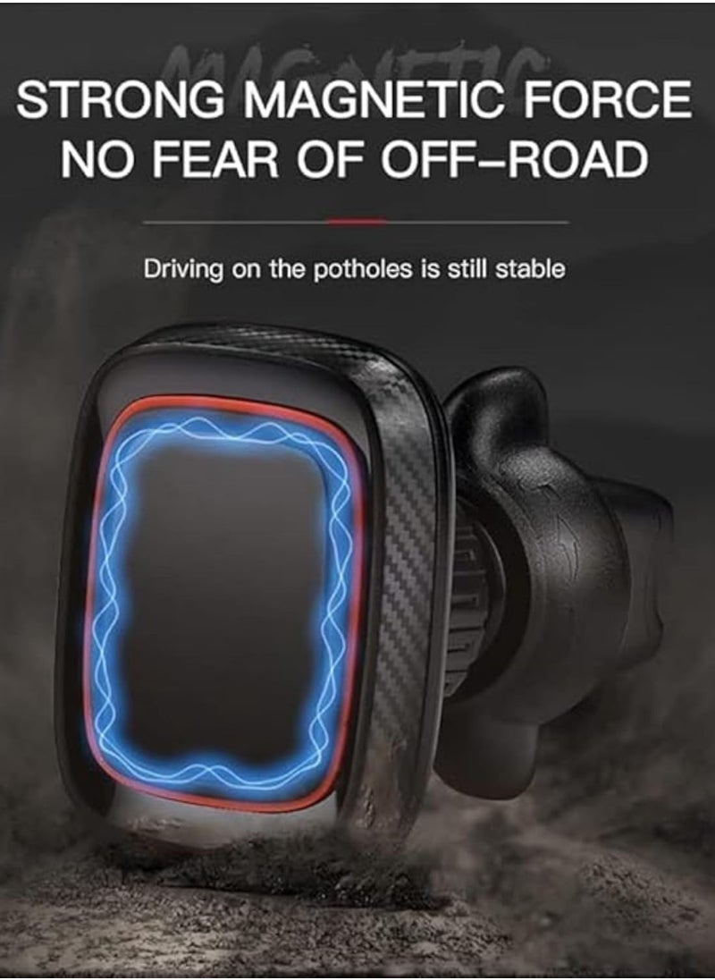 GO-DES GD-HD611 Car Air Vent Magnetic Phone Holder,360 Degree Rotation Mobile Car Mount Compatible with iPhone 14 Mini/iPhone 13/13 Pro / 13 Pro Max/iPhone 12 Series Black (Type A)  - Image 3