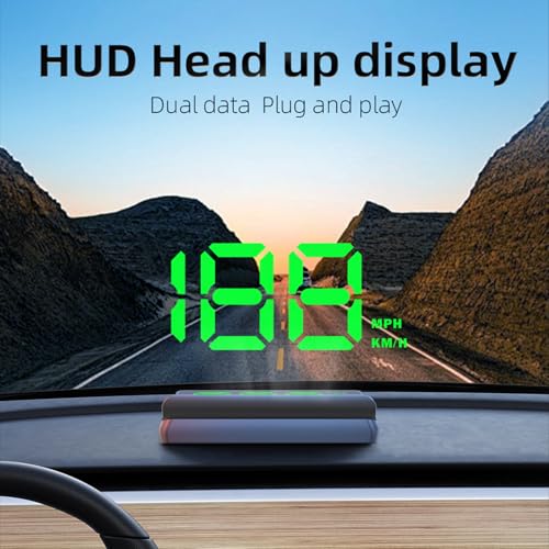 AZIJYV Heads up Display for Cars Digital Speedometer for Car,Speedometer with Overspeed Warning & Auto Brightness Adjustment,speedometer for car with Real-Time Speed Projection for All Vehicles - Image 3