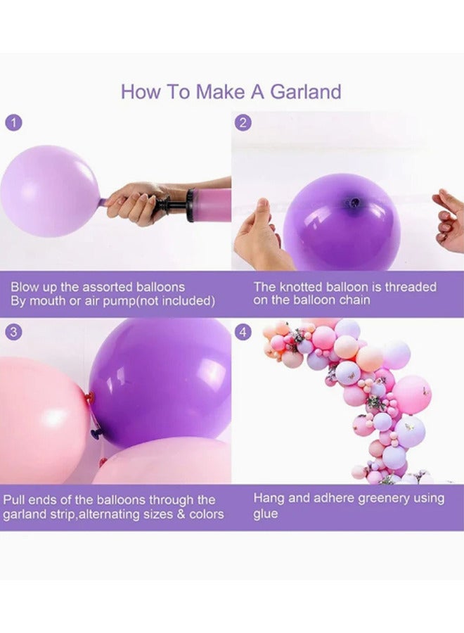 زيمي 113 قطعة من مجموعة قوس بالون جارلاند تتضمن ملصقات فراشة معدنية وردي أبيض بالونات وردية ذهبية قصاصات من البالونات مجموعة قوس من أجل تزيين حفلات أعياد الميلاد وحفلات الزفاف وحفلات استقبال المولود الجديد - Image 5
