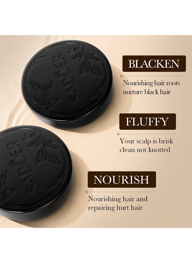 SADOER Darkening Shampoo-Anti hair loss repair formula Reduction of grey hair Restore natural hair color 100g - Image 4