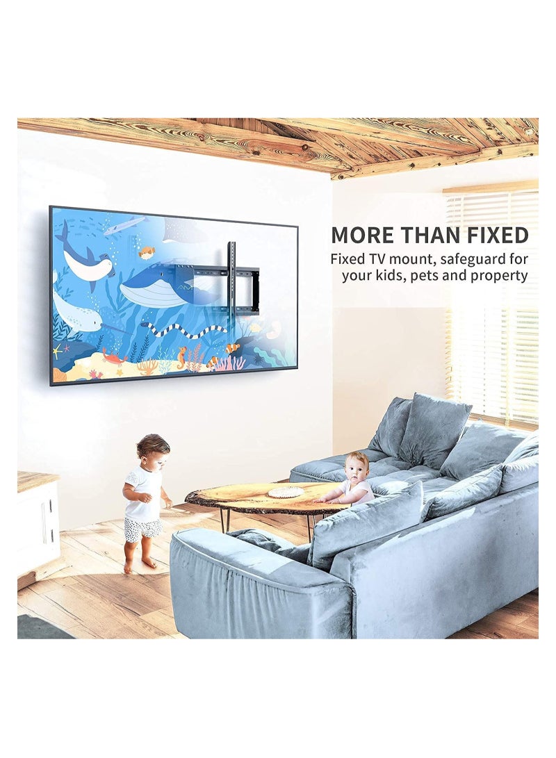 Lcd Led TV wall bracket for 32 inch to 65 fixed View Black - Image 2