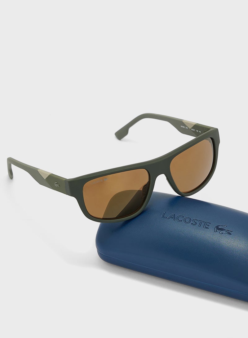 لاكوست نظارات شمسية مستطيلة معدلة - Image 5