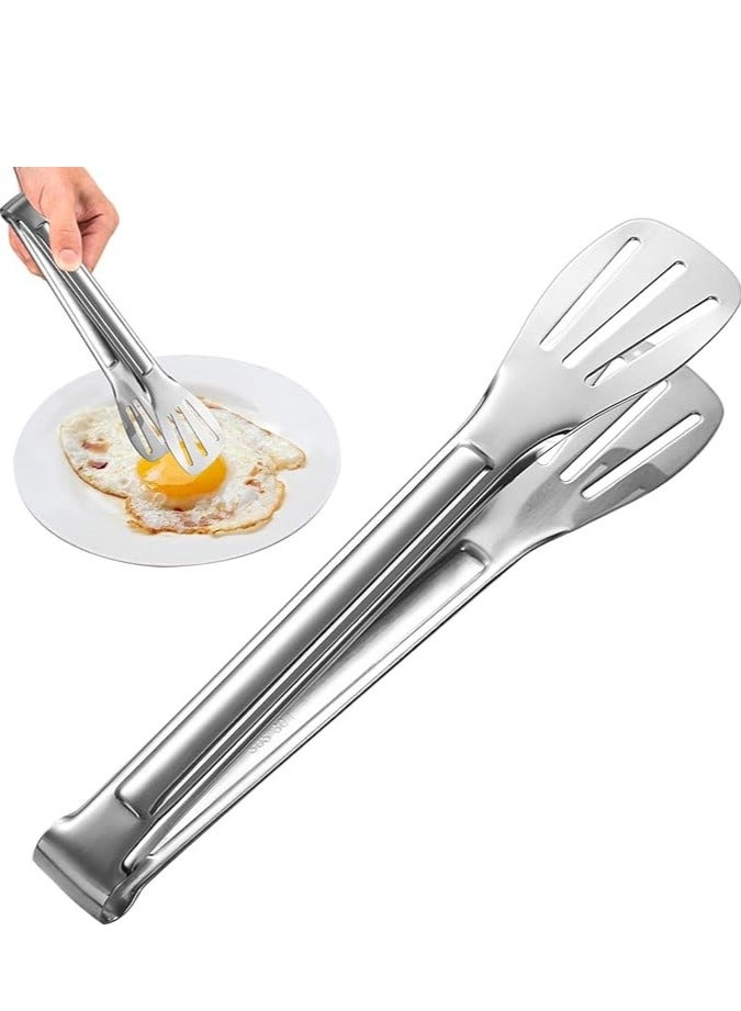 HOME ZONE 1 Pack  Silver Serving Tongs Metal Serving Tongs for buffet party 9 Inch - Image 5