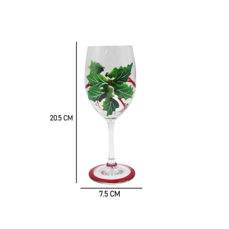 Jades Christmas Theme Wine Glasses Set of 4 C - Image 2