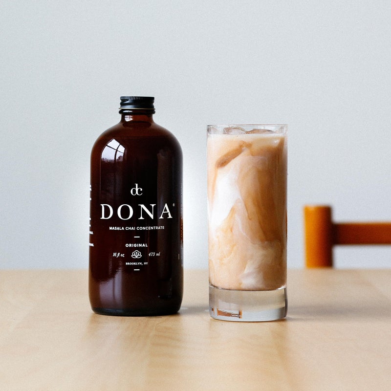 Dona Original Masala Chai Concentrate, Small-Batch, Single-Origin Spices, Hot or Iced Chai, 16 Fl Ounce Bottles (Pack of 2) (Standard, 32, Fl Oz) - Image 2