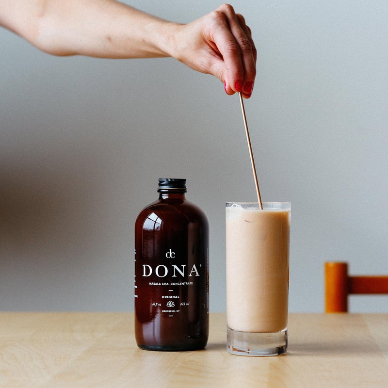 Dona Original Masala Chai Concentrate, Small-Batch, Single-Origin Spices, Hot or Iced Chai, 16 Fl Ounce Bottles (Pack of 2) (Standard, 32, Fl Oz) - Image 3