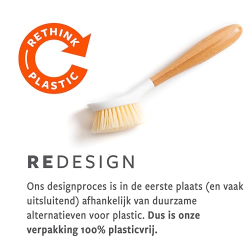 Mastrad Full Circle Clean Team Brush & DustPan Set, White & Grey - Image 4