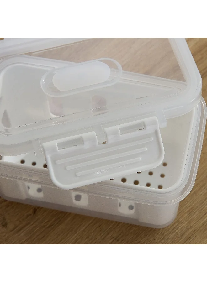 Home Box Sistematico Clip Lock Canister with Drainage - 450 ml