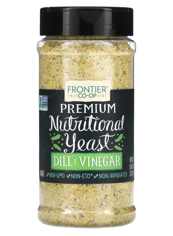 Frontier Co-op خميرة غذائية مميزة بنكهة الشبت والخل 8.01 أونصة (227 غ)