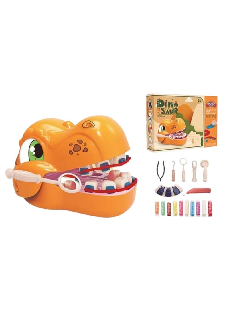 Magic Dinosaur Dentist Playset – Kids Dental Clinic Toy with Tools & Accessories