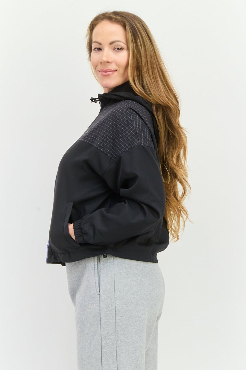 Adidas Women Spots Wear Fit Long Sleeve Outdoor Jacket ,Black - Image 2