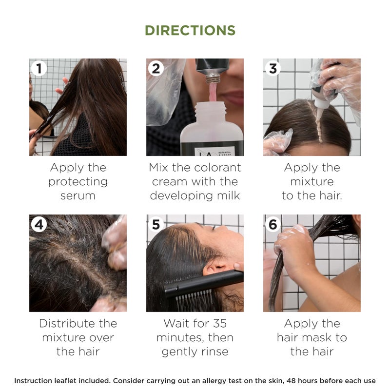 Lazartigue La Couleur Absolue, Permanent Hair Color with Botanical Extracts, Light Chestnut, Full Grey Coverage Coloring Kit, Vegan, Cruelty-Free, Ammonia-Free - Image 5