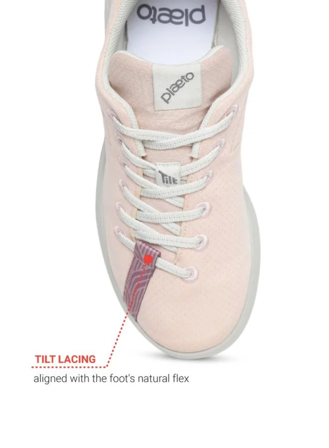 PLAETO Pink Womens Casual Sneakers