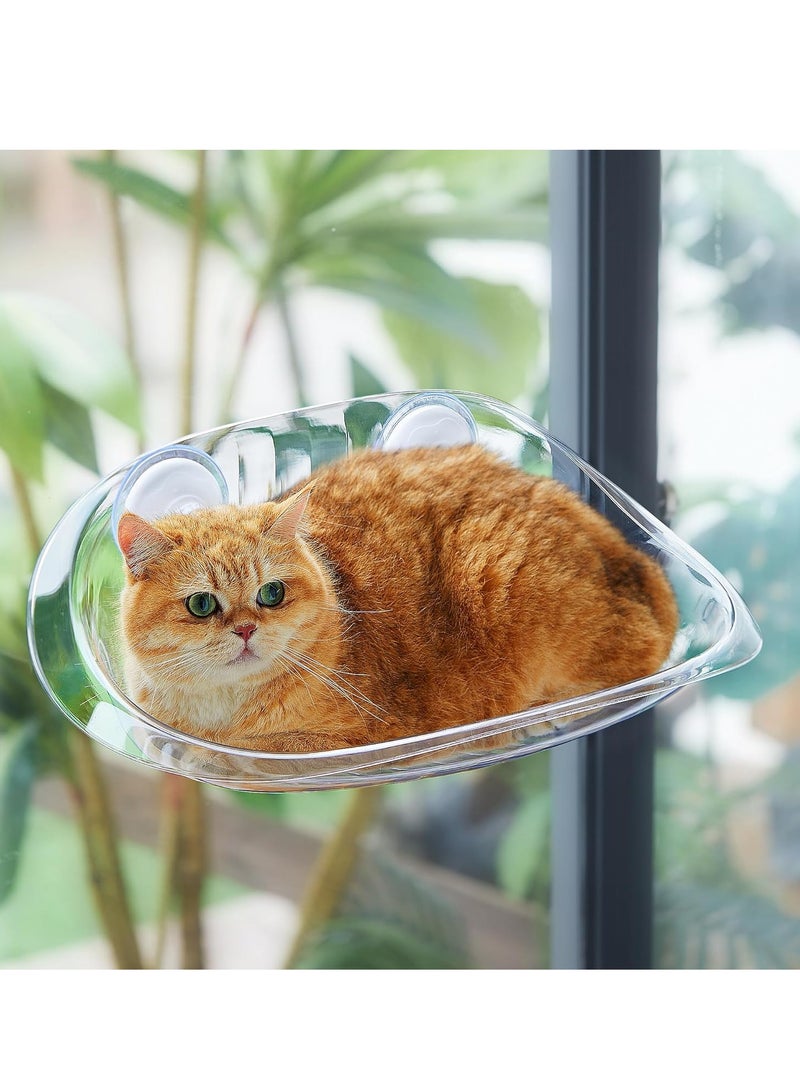 Generic Cat Window Perch - Clear Cat Window Hammock,Solid Cat Window Bed for Cats and Kittens  - Image 2