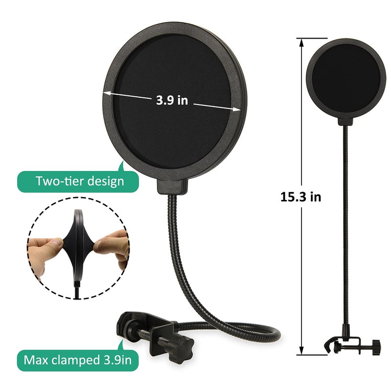 Rigych QuadCast Mic Arm Boom Stand, Adjustable Suspension Boom Scissor Microphone Arm Stand for HyperX QuadCast, QuadCast S-RGB USB Condenser Microphone by Rigych - Image 4