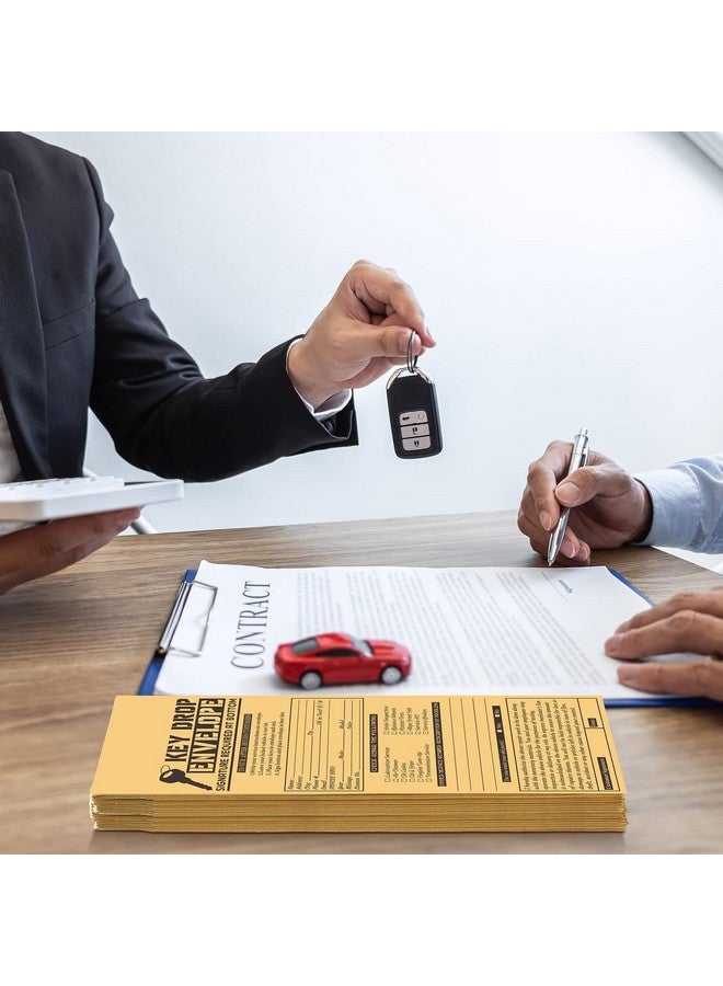 Geyee 500 Pcs Drop Key Envelopes Auto Shop Repair Service Drop Box Self Adhesive Envelopes Overnight Drop Box Envelopes For Auto Repair Shops And Mechanics, Kraft, 4.125 X 9.5 Inches (Classic) - Image 5