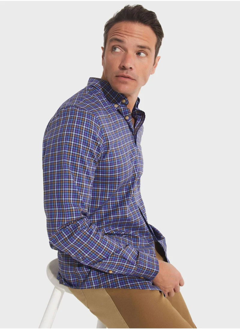 جون Check Deatiled  Regular Fit Shirt