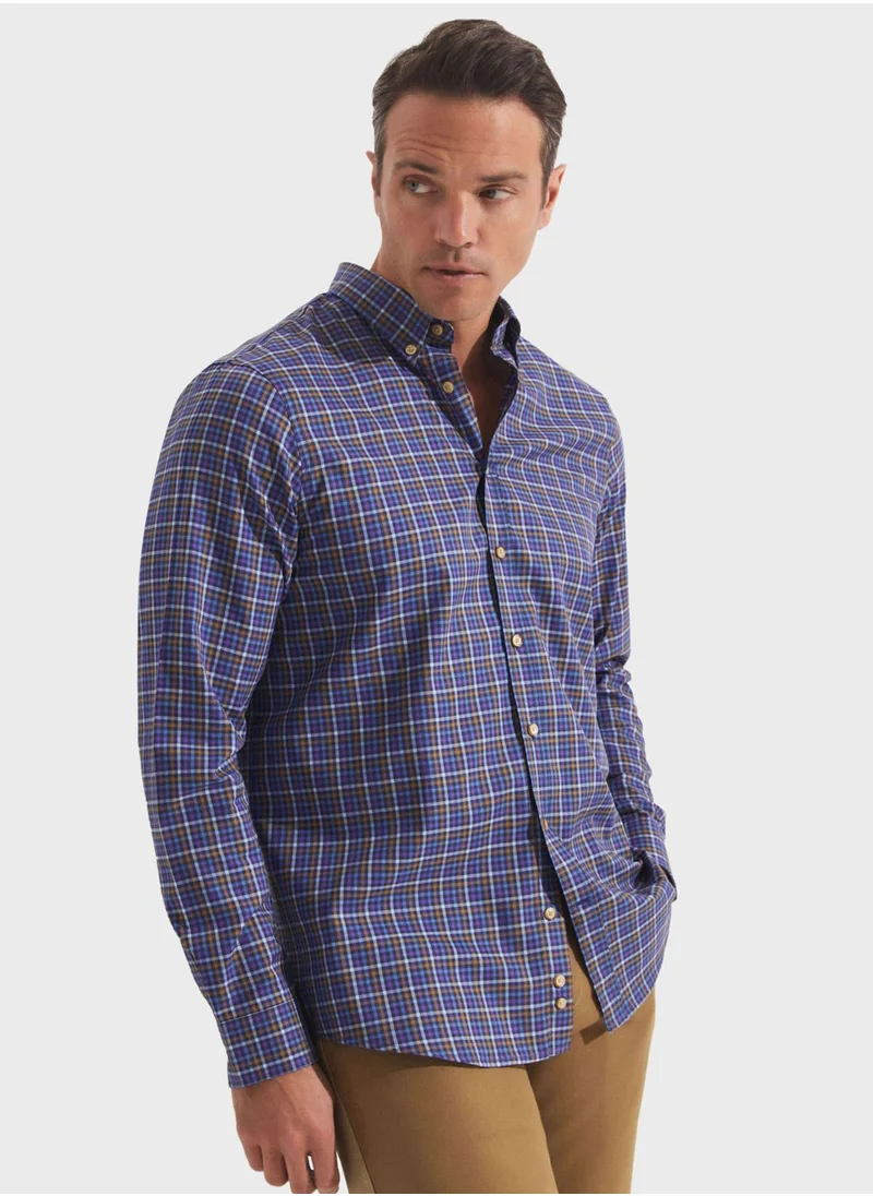 جون Check Deatiled  Regular Fit Shirt